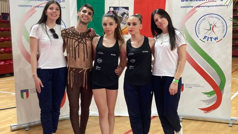 Twirling, festa Alveria Noto: 2 titoli nazionali e 4 convocazioni in azzurro per la Coppa del Mondo di Liverpool